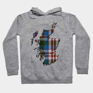 Clan Donnachaidh / Robertson Dress Tartan Map Hoodie